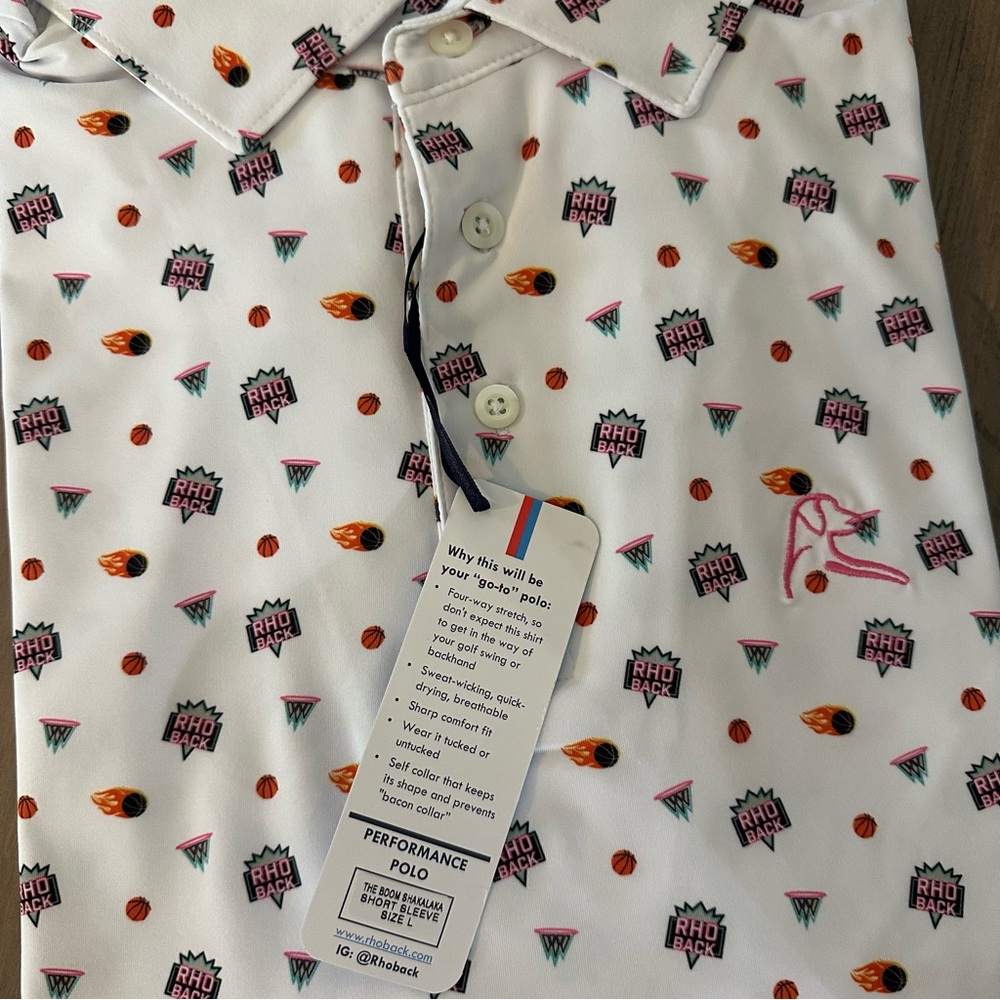 Rhoback Men's Short Sleeve Performance Polo